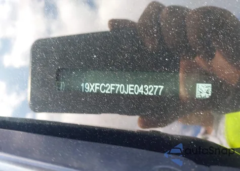 2018 Honda Civic Ex from USA, damaged, VIN 19XFC2F70JE043277